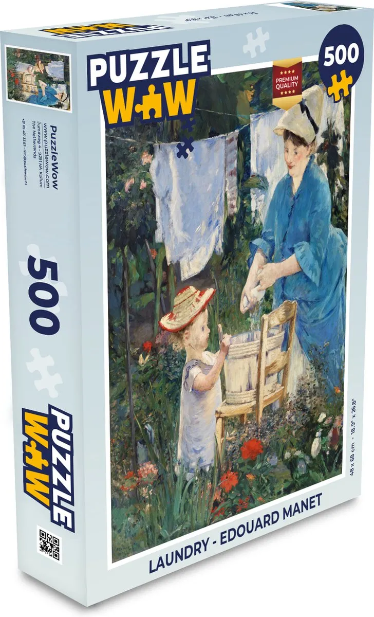 PuzzleWow Legpuzzel Edouard Manet 500 Stuks