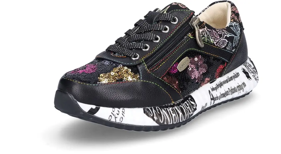 Laura Vita dames sportschoenen zwart