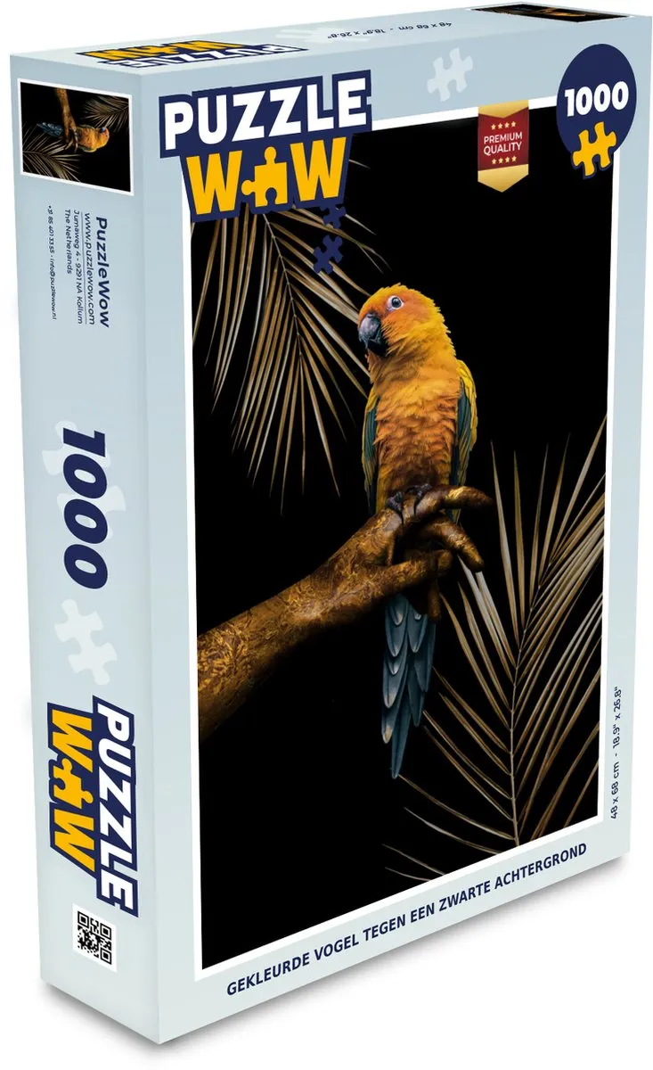 PuzzleWow Varen Papegaai Legpuzzel 1000 Stuks