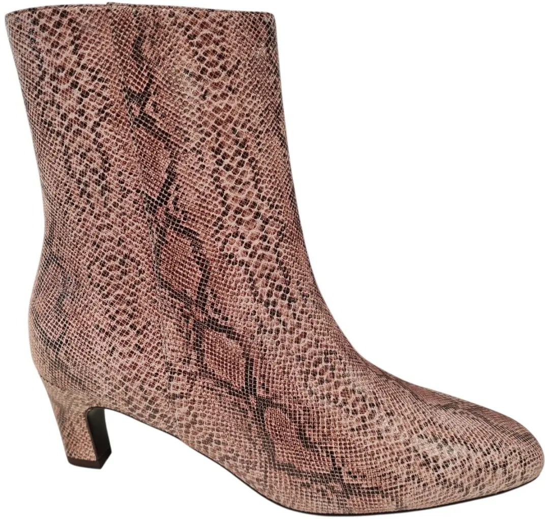 Peter Kaiser Beige Slangenprint Dames Enkellaarzen