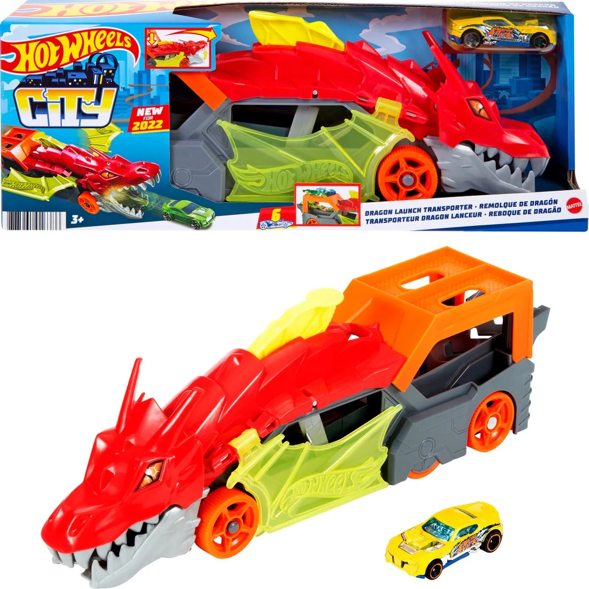 Hot Wheels City Draken Lanceringstrailer GTK42