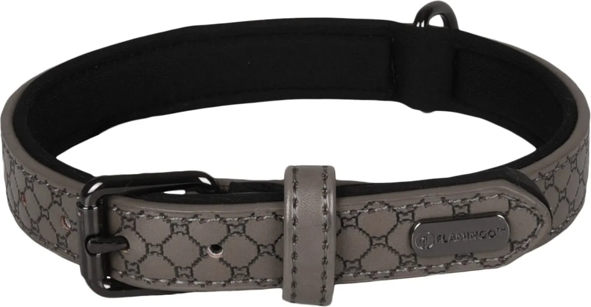 Flamingo Patti Halsband Grijs M 36-44cm