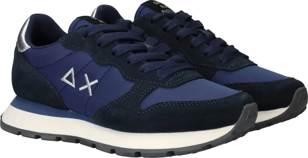 Sun68 Ally Solid Nylon Sneakers - Blauw - afbeelding 4 van 6