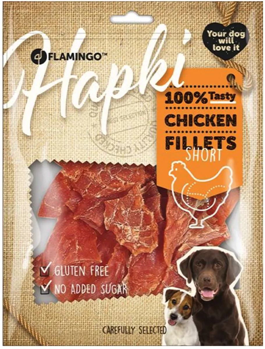 Flamingo Hapki Hondensnack - Chicken Filet & Rice Bites - 485g