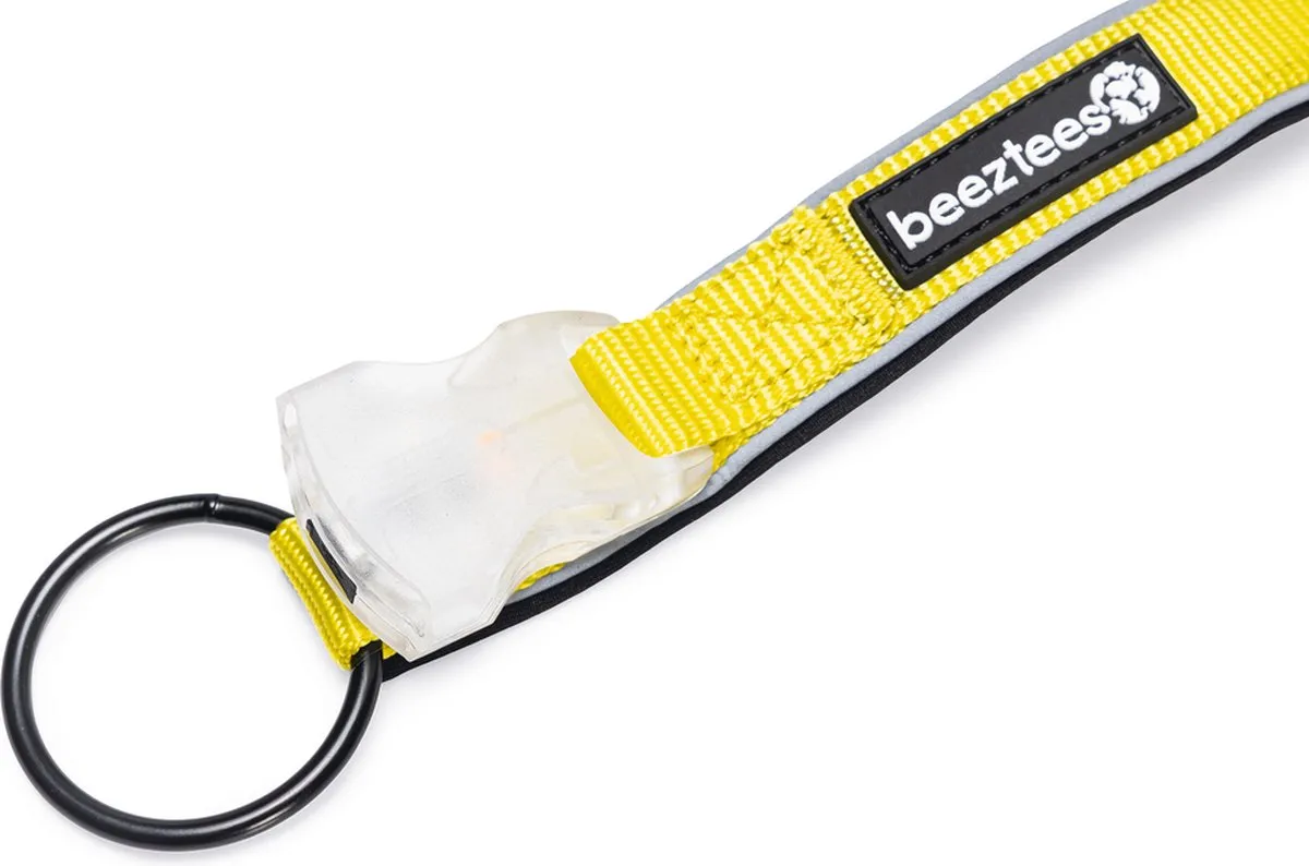 Beeztees Parinca Hondenhalsband LED Geel 35-40x2cm