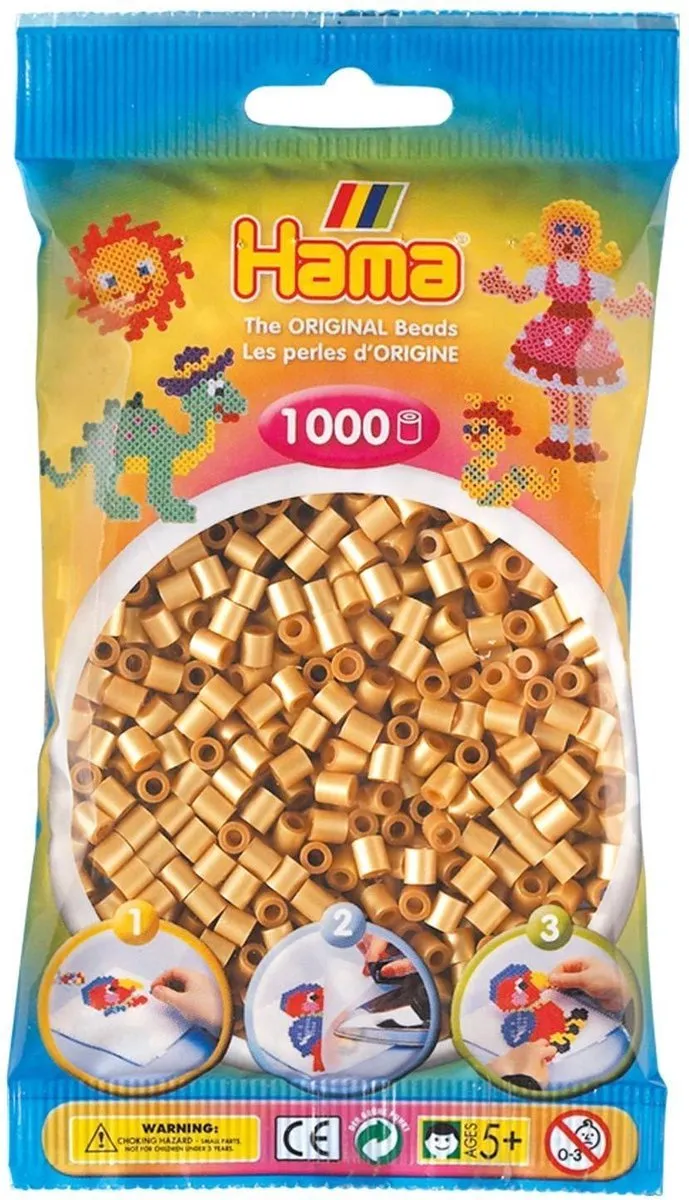 Hama Strijkkralen Set 3000 Stuks - Goud/Zilver/Brons