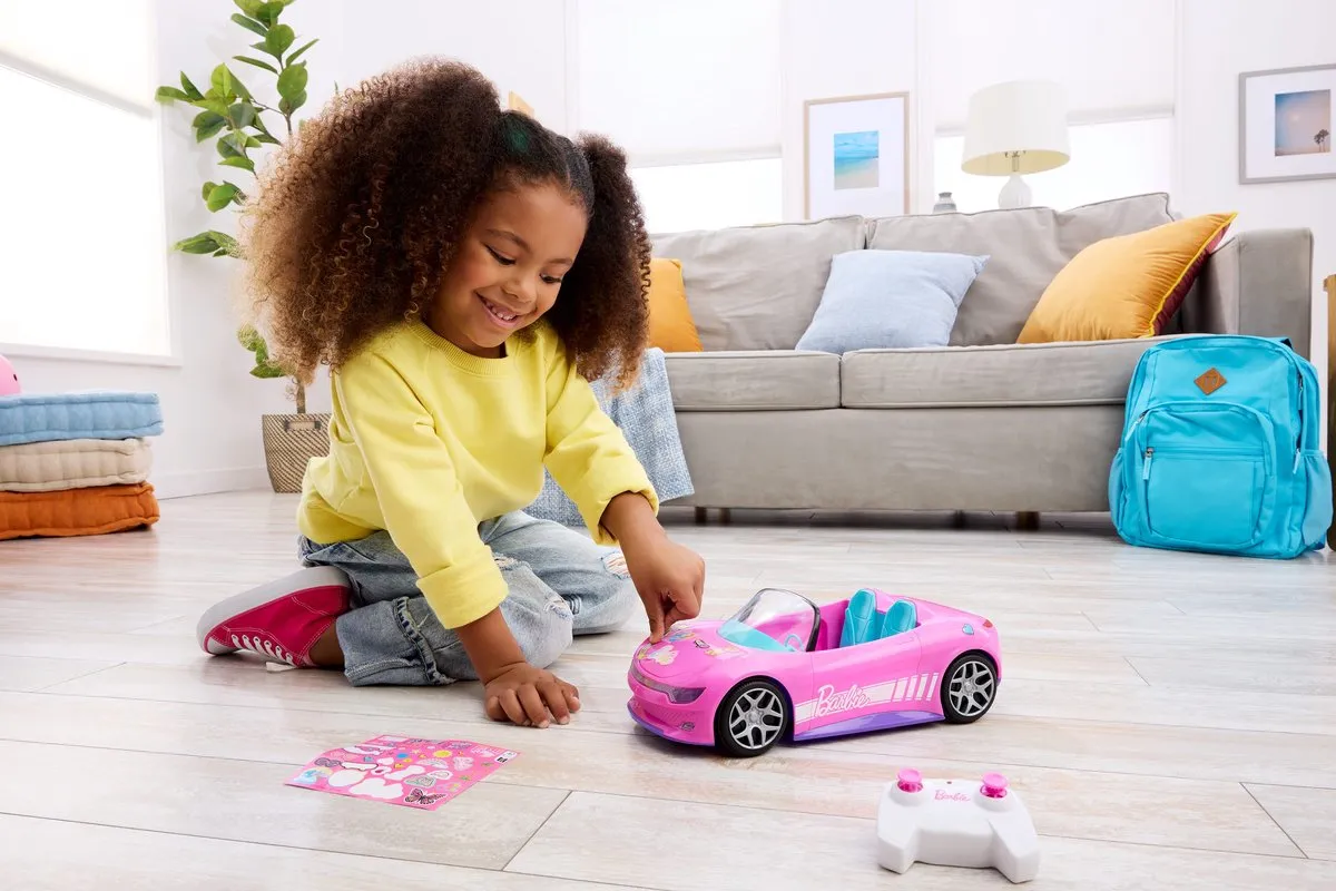 Hot Wheels Barbie Cabriolet JBH05 - Roze