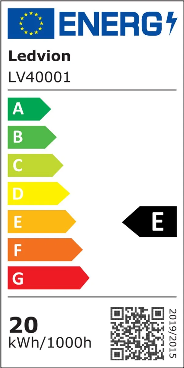 Ledvion - 20X LED Batten 60cm (15W, 4000K, 2400 lumen), Geïntegreerde LED, Koel Wit, Helder Licht, Plafonddlamp