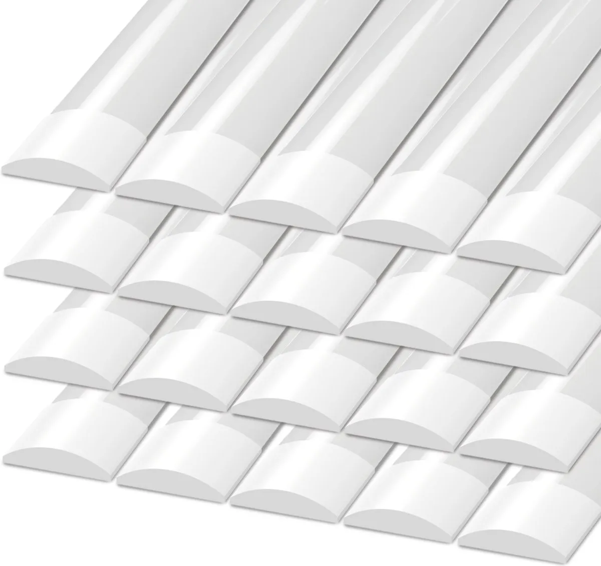 Ledvion - 20X LED Batten 60cm (15W, 4000K, 2400 lumen), Geïntegreerde LED, Koel Wit, Helder Licht, Plafonddlamp