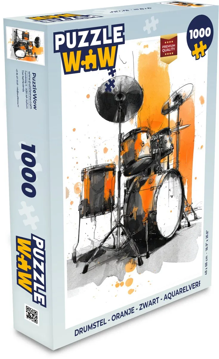 PuzzleWow Drumstel Puzzel 1000 Stuks