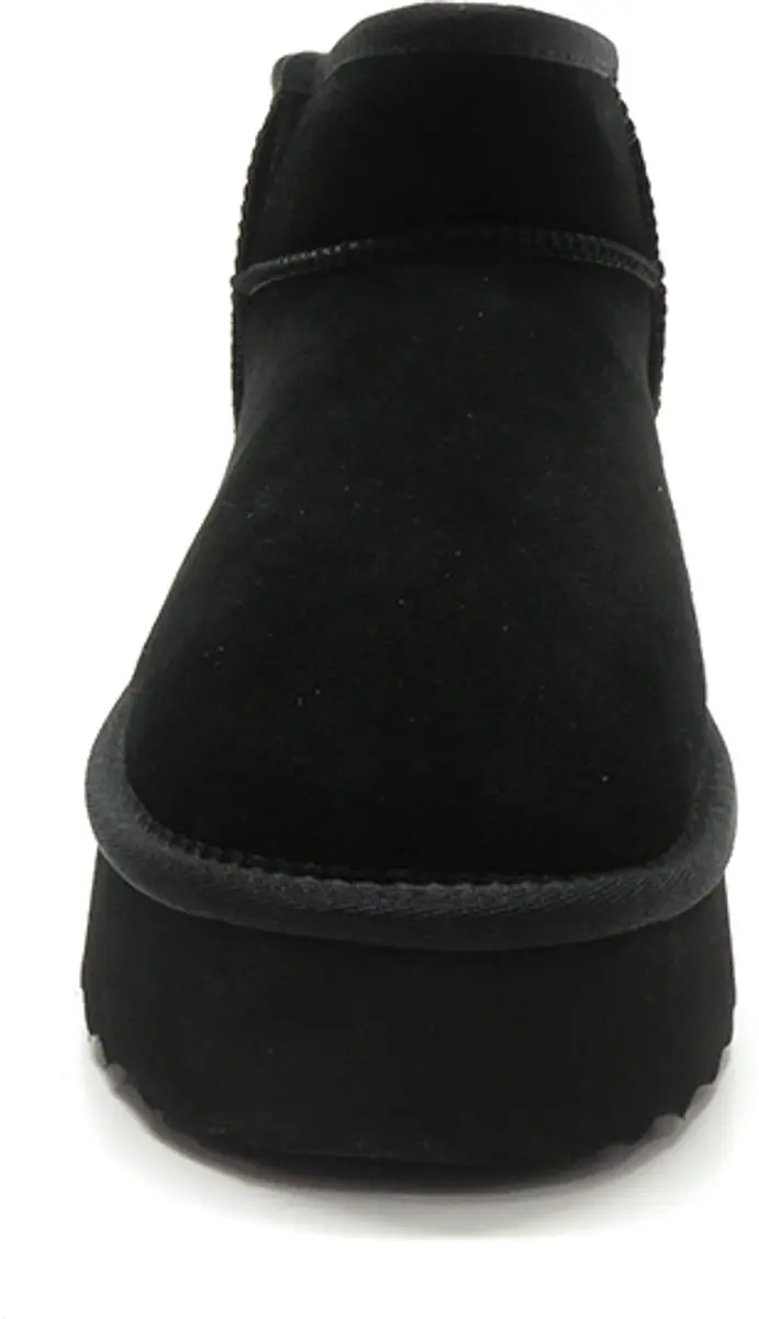 Shoecolate Korte Plateau Enkellaarzen - Zwart - afbeelding 4 van 6