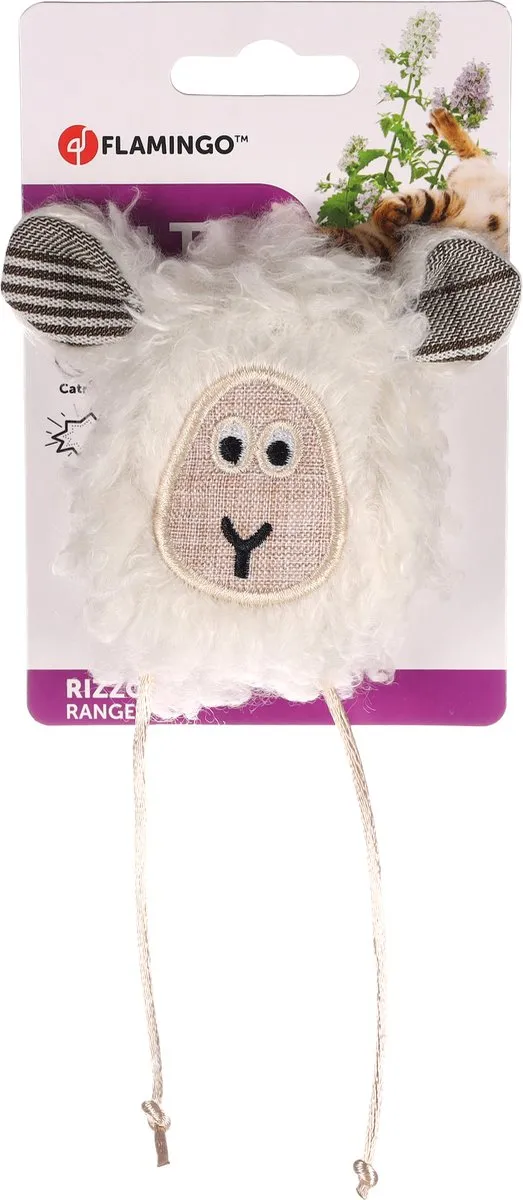 Flamingo Rizzo Schaap Kattenspeelgoed - 16cm - Assorti