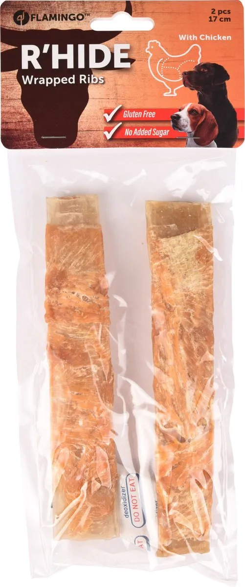 Flamingo R'hide Kip Ribs 110g - 2 Stuks