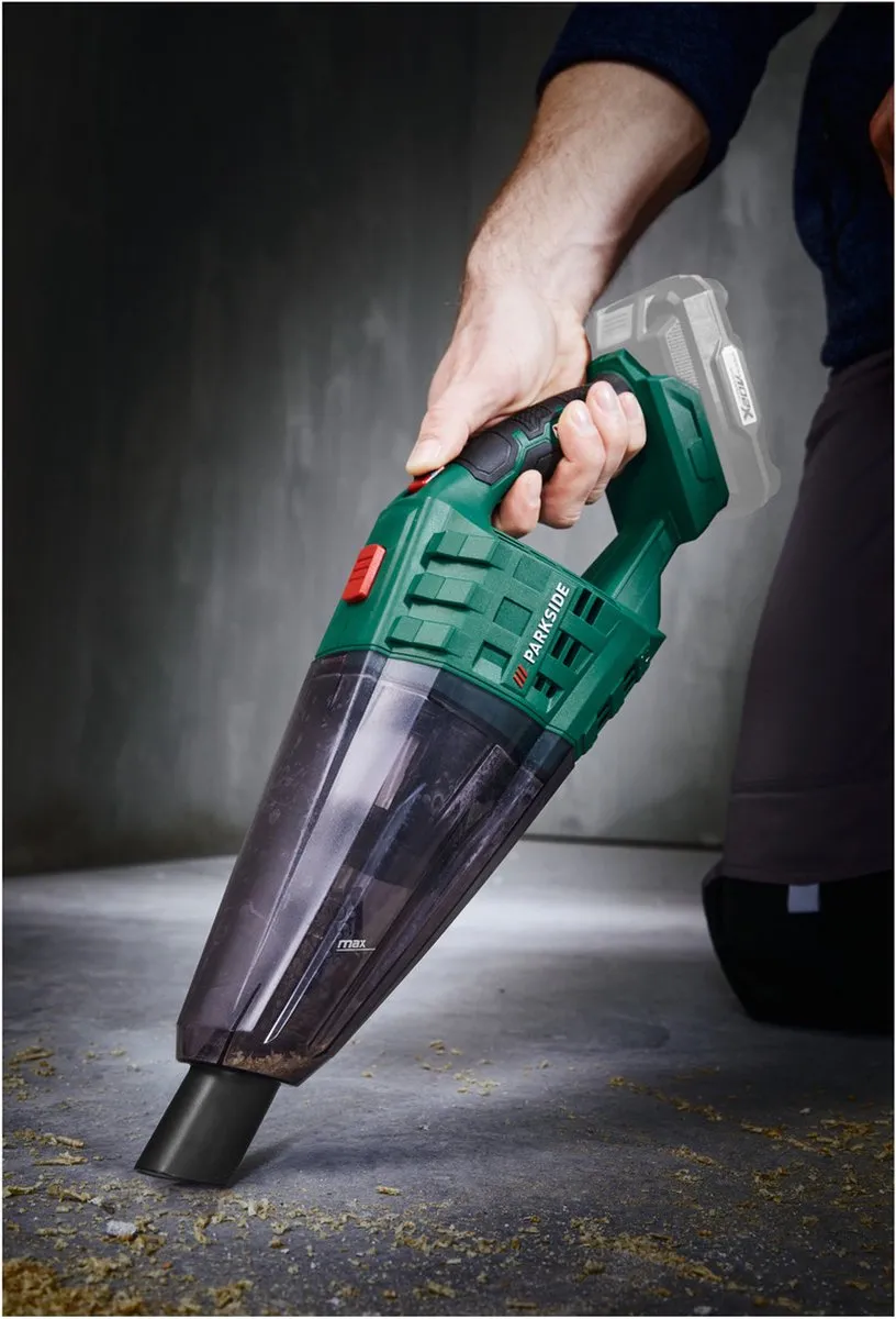 PARKSIDE Accu Hand- en Steelstofzuiger 20V - 650ml - 34 min - Groen/Zwart - afbeelding 2 van 6