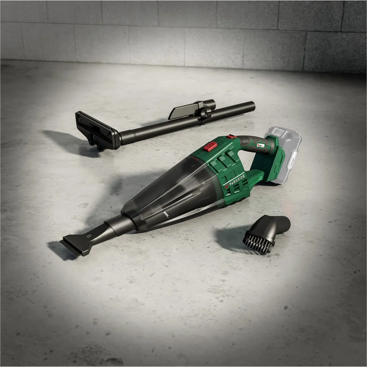 PARKSIDE Accu Hand- en Steelstofzuiger 20V - 650ml - 34 min - Groen/Zwart - afbeelding 5 van 6