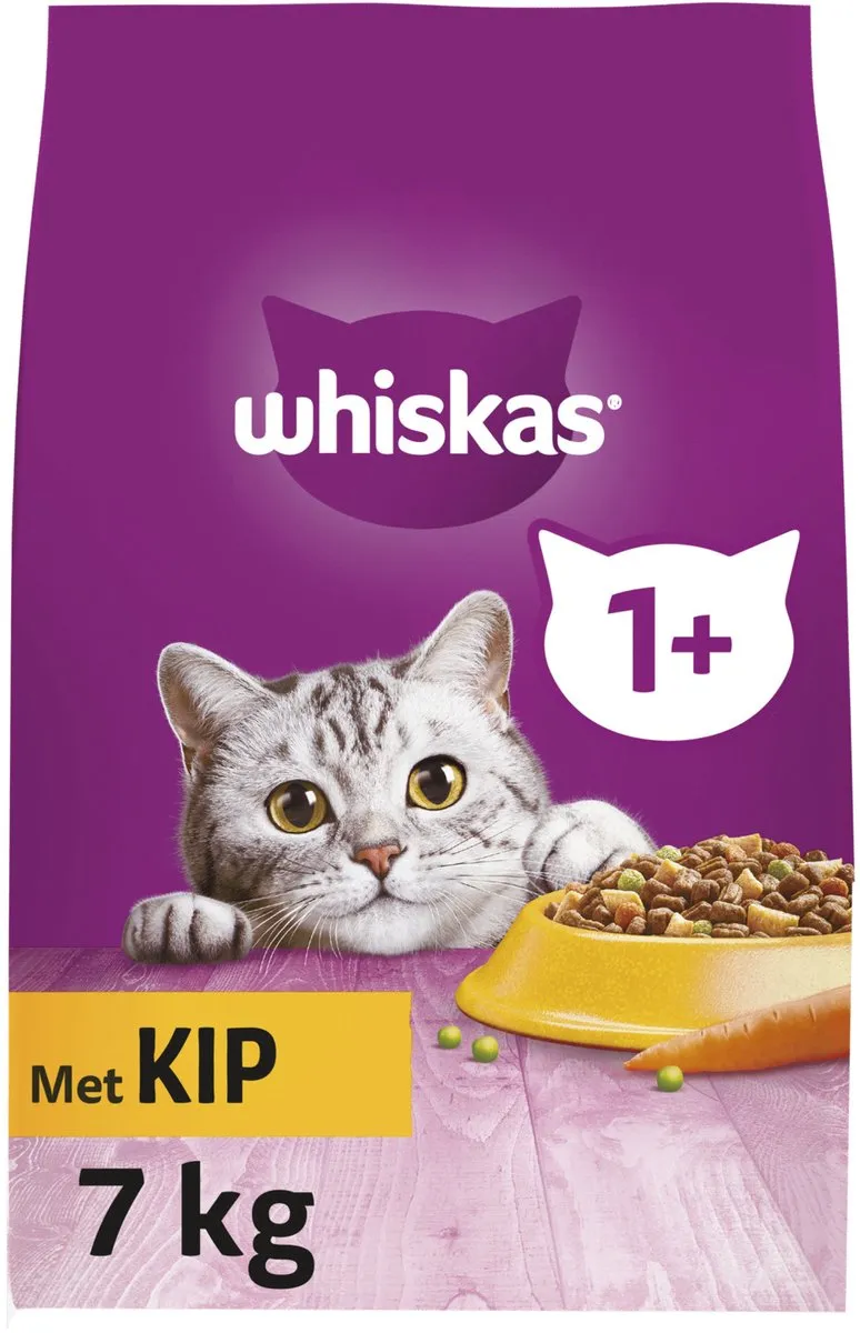 Whiskas Kattenbrokken Adult 1+ Kip