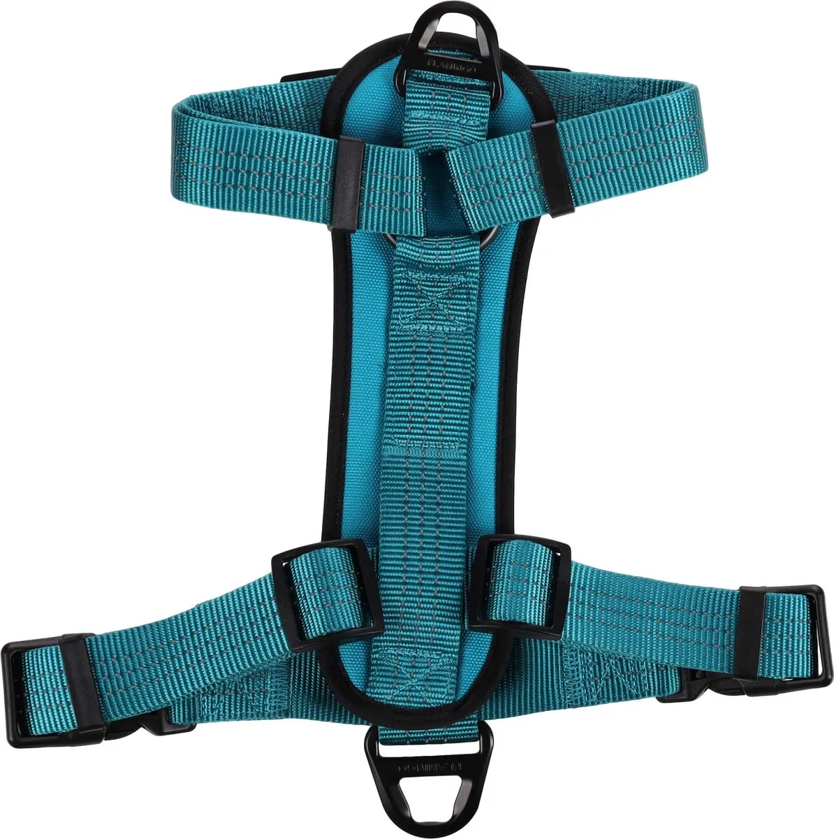 Flamingo Zorba H-harnas - Hondenharnas Turquoise M 55-75cm