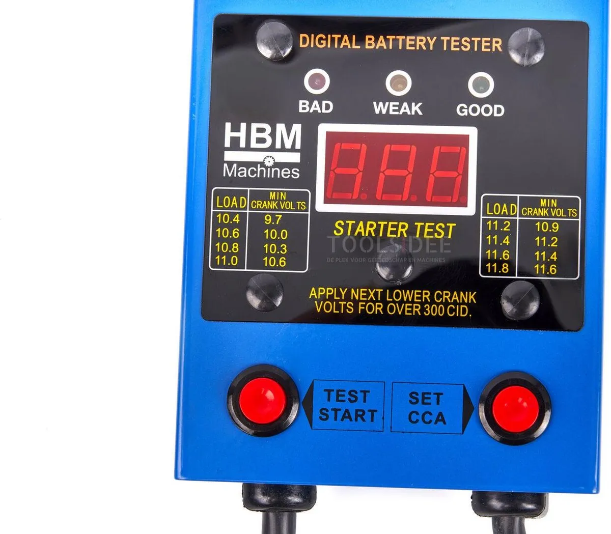 HBM 100 AMP Accu Tester 6-12V 20-100Ah