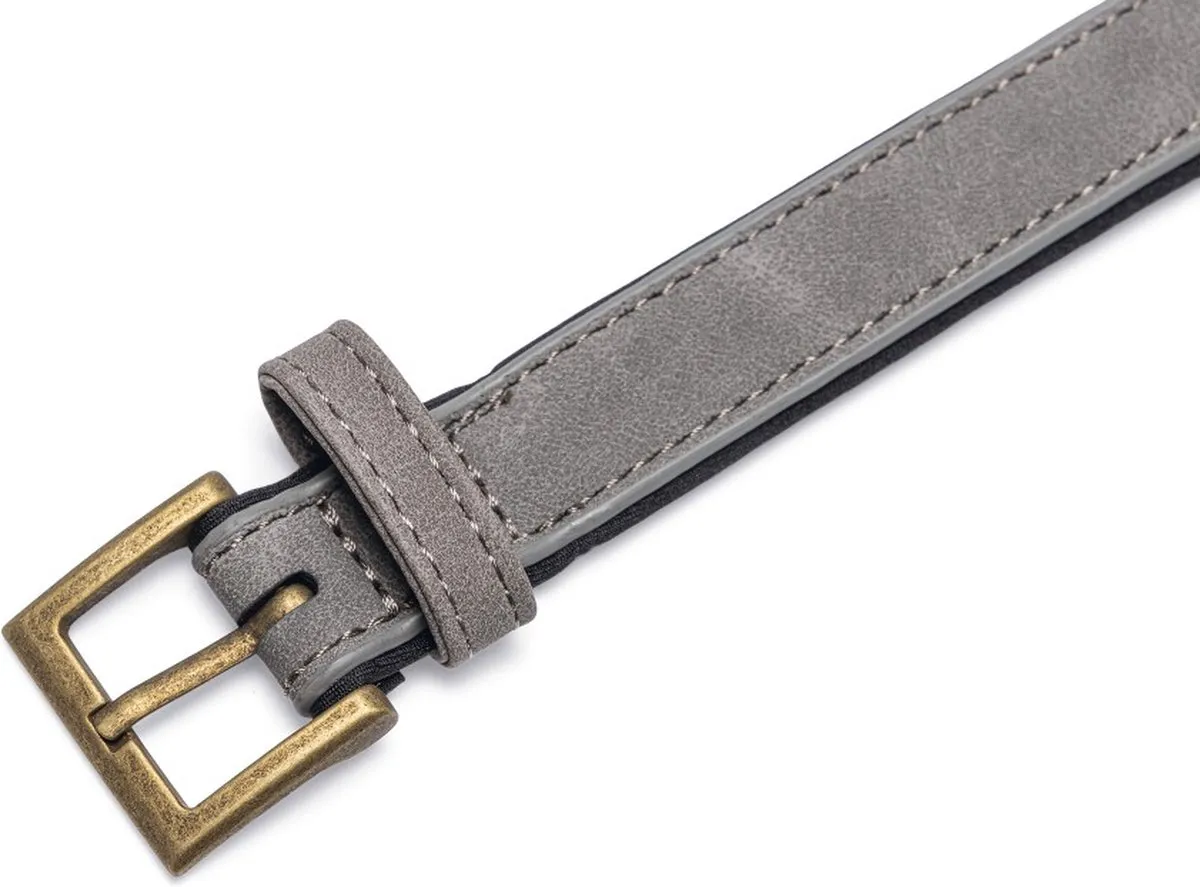 Beeztees Balacron Ax Halsband - Grijs - 31-39 cm x 20 mm