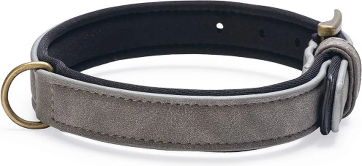 Beeztees Balacron Ax Halsband - Grijs - 31-39 cm x 20 mm