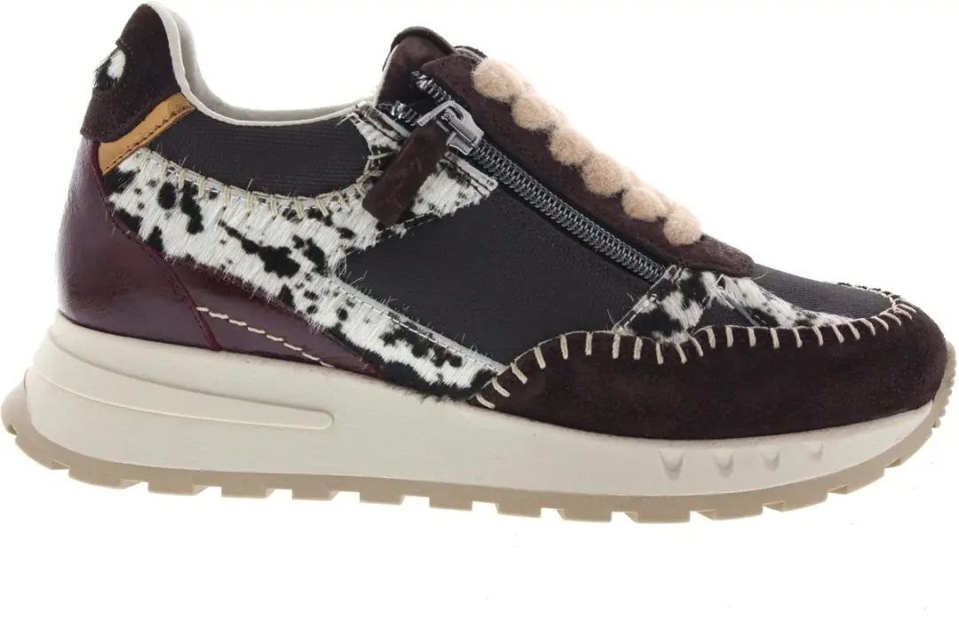 Dames Sneakers Piedi Nudi Karol Brown Leather Dalma Bruin