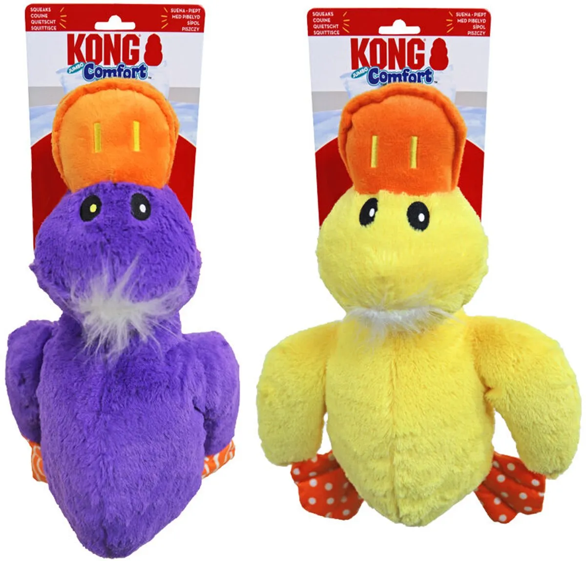 KONG Comfort Jumbo Eend Assorti - afbeelding 6 van 6