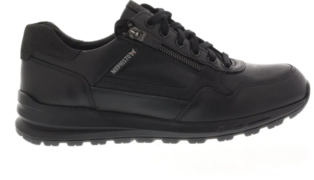 Heren Veterschoenen Mephisto Bradley Randy Black Zwart