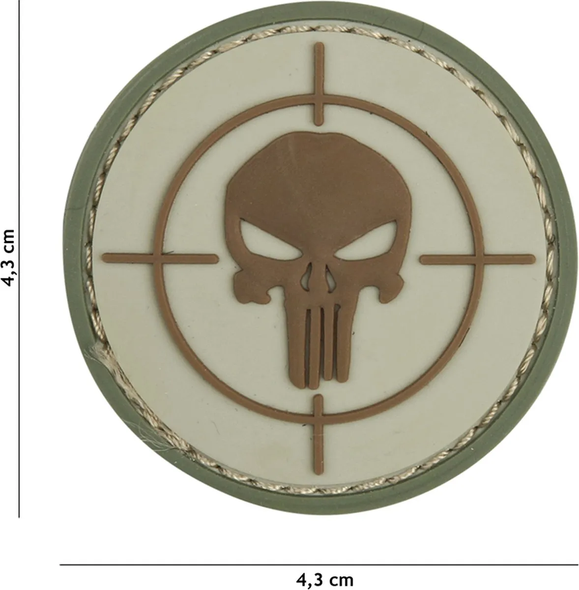 101 Inc Embleem 3D PVC Punisher Vizier