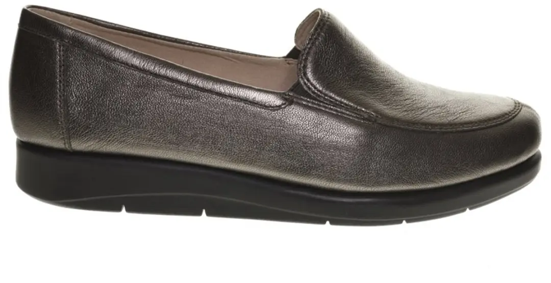 Mocassin Zilver Leder Zacht Caprice maat 39