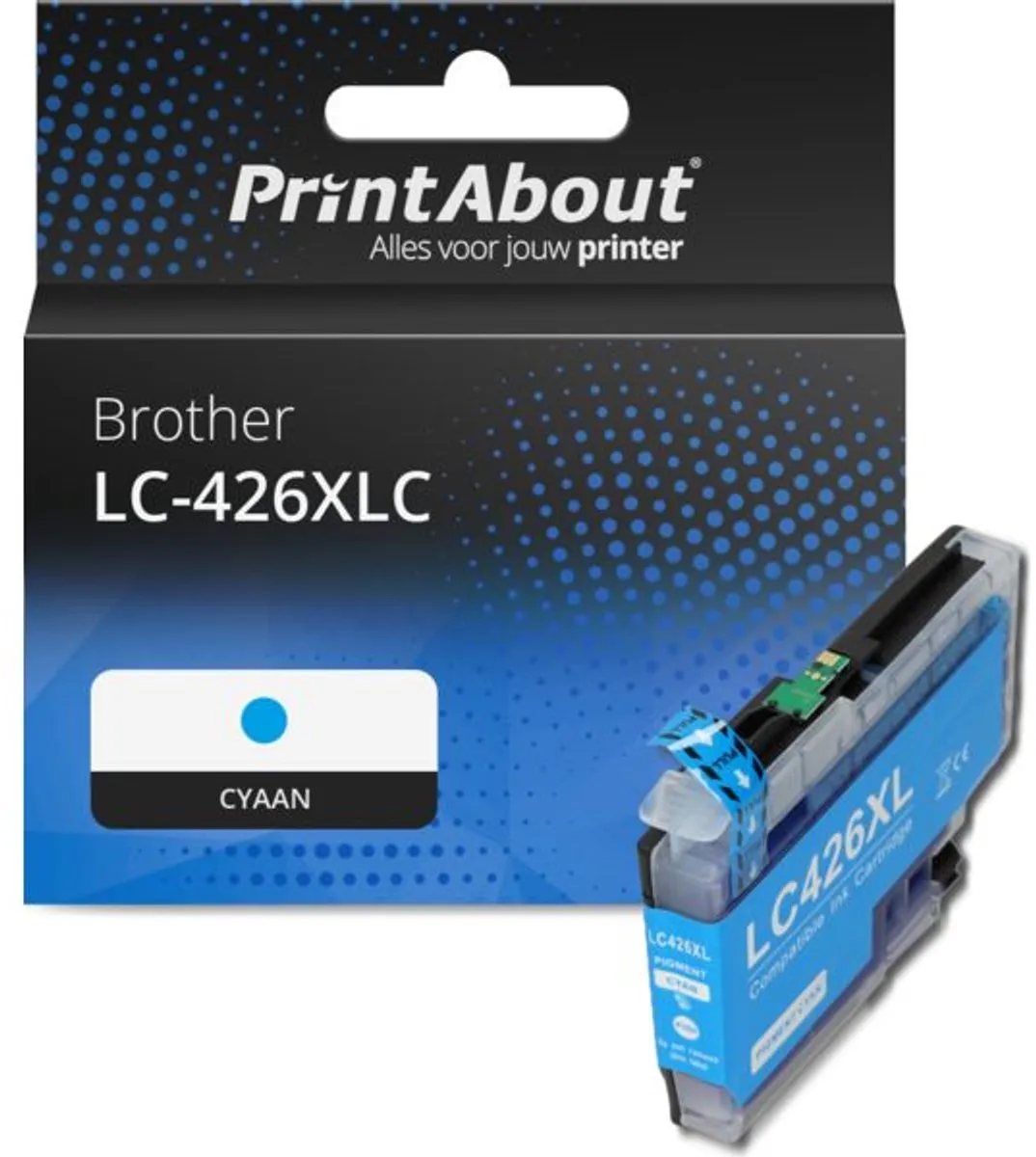 PrintAbout LC-426XLC Inktcartridge Cyaan