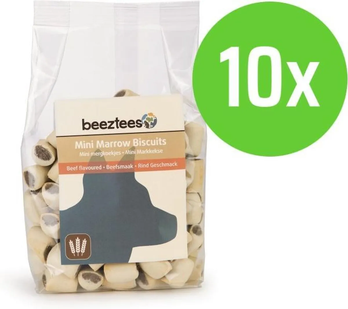 Beeztees Mini Mergkoekjes Rund 400g - 10 Verpakkingen