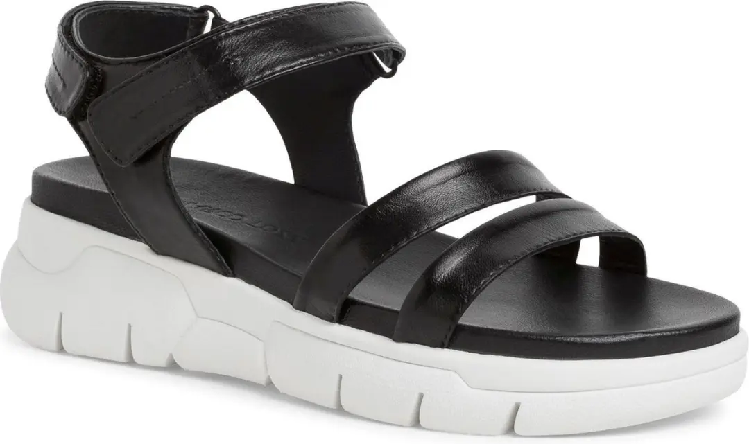 Marco Tozzi Dames Sandaal 2-2-28762-20 001 F-breedte Maat: 39 EU