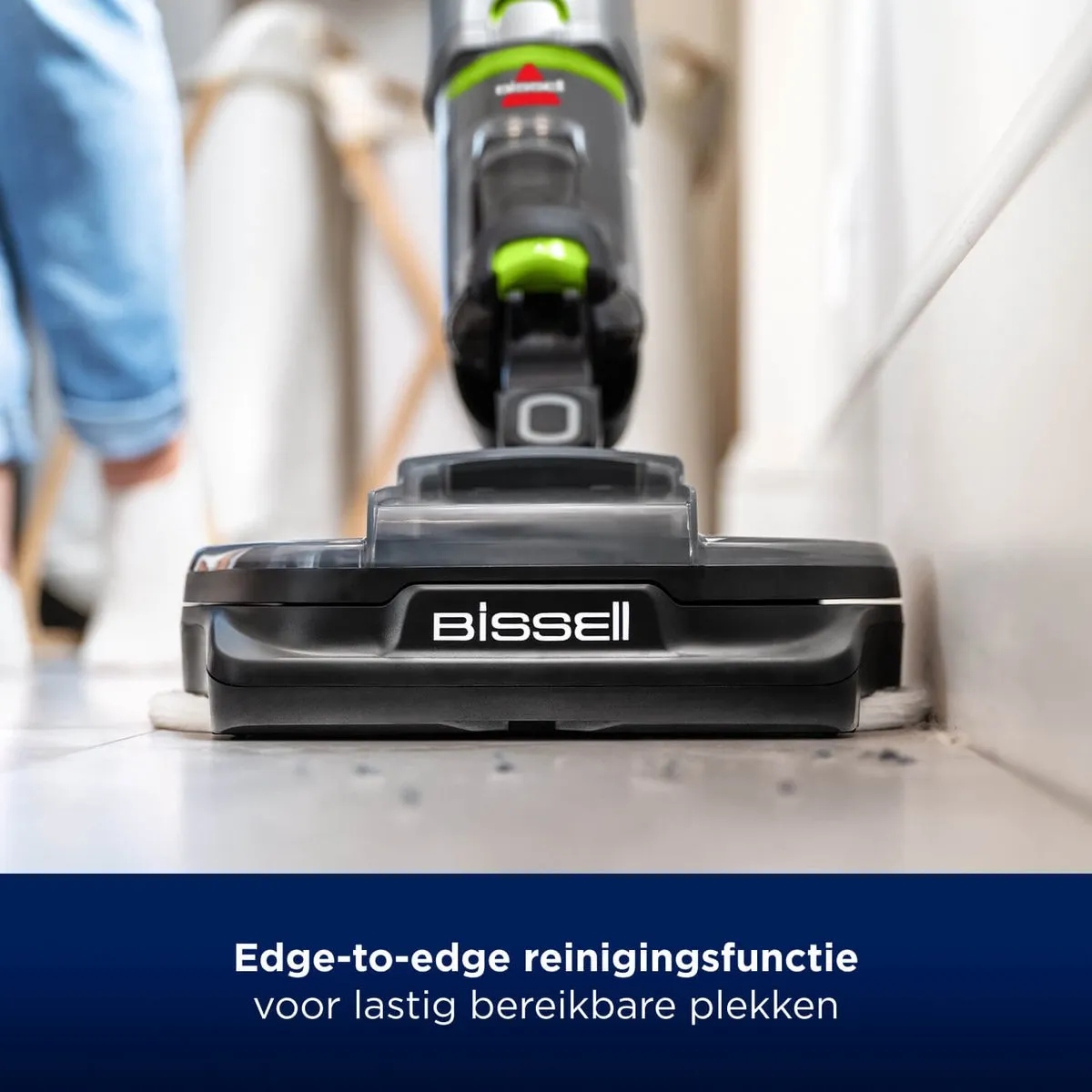 BISSELL SpinWave + Vac Select 3893N Dweilstofzuiger - 70 Min - Zwart/Grijs/ Groen