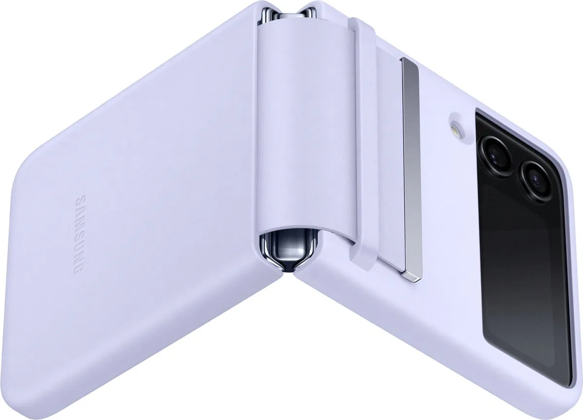 Samsung Leren Cover EF-VF721LLEGWW - Galaxy Z Flip4 - Paars