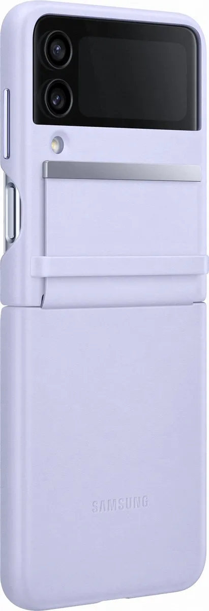 Samsung Leren Cover EF-VF721LLEGWW - Galaxy Z Flip4 - Paars