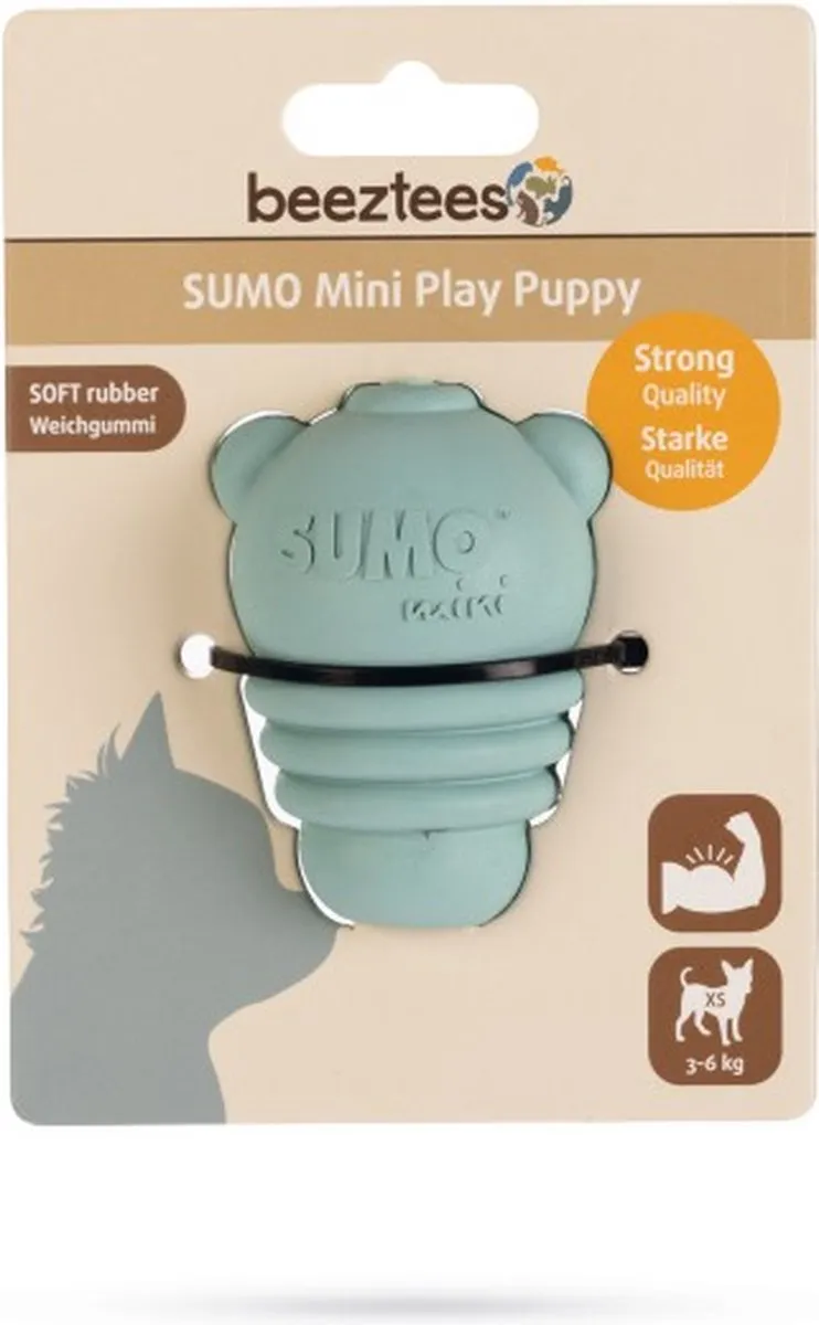 Beeztees Sumo Mini Play Hondenspeelgoed - Groen - afbeelding 5 van 6