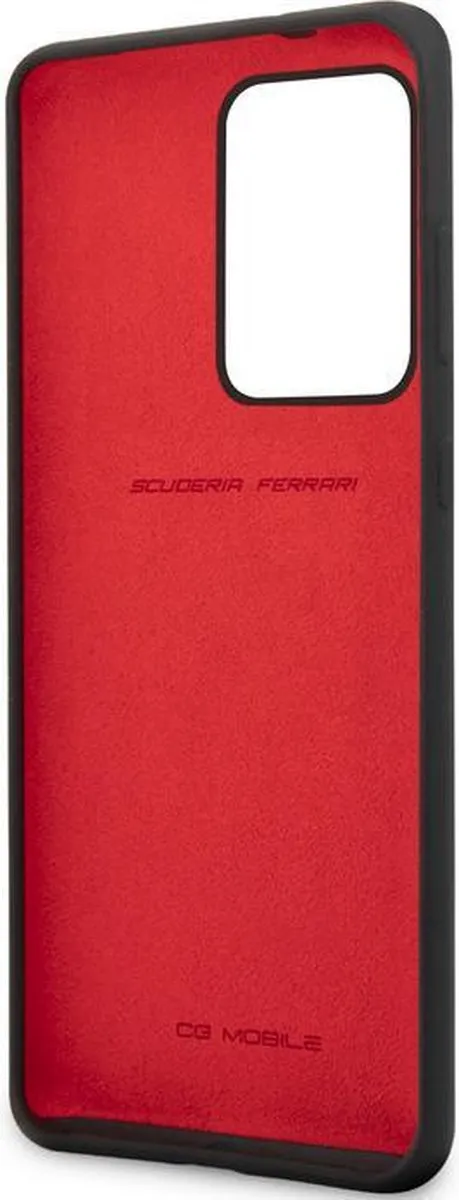 Ferrari SF Silicone Back Cover - Geschikt voor Samsung Galaxy S20 Ultra - Zwart