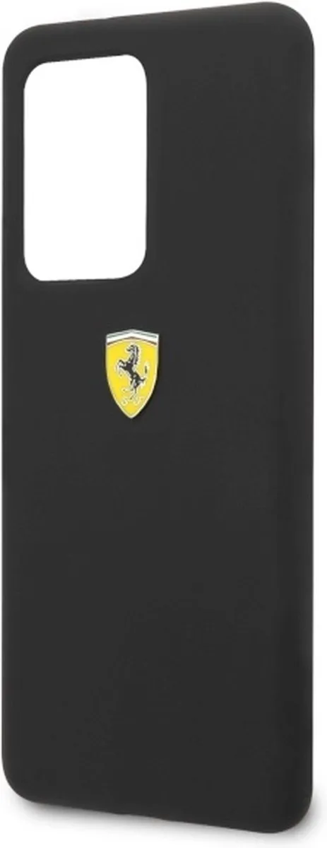 Ferrari SF Silicone Back Cover - Geschikt voor Samsung Galaxy S20 Ultra - Zwart