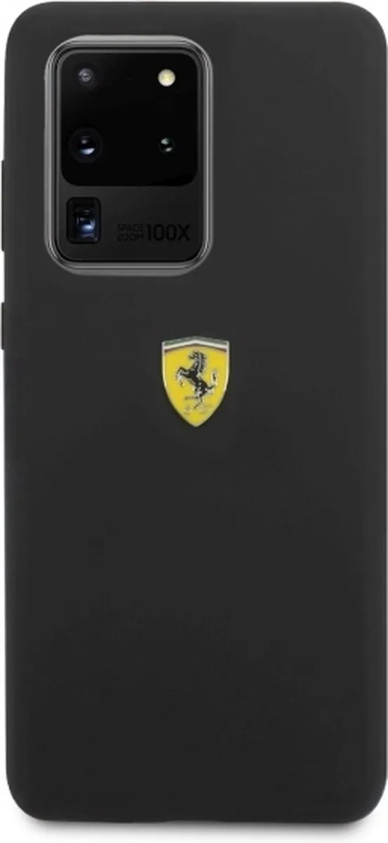 Ferrari SF Silicone Back Cover - Samsung Galaxy S20 Ultra - Zwart - afbeelding 6 van 6