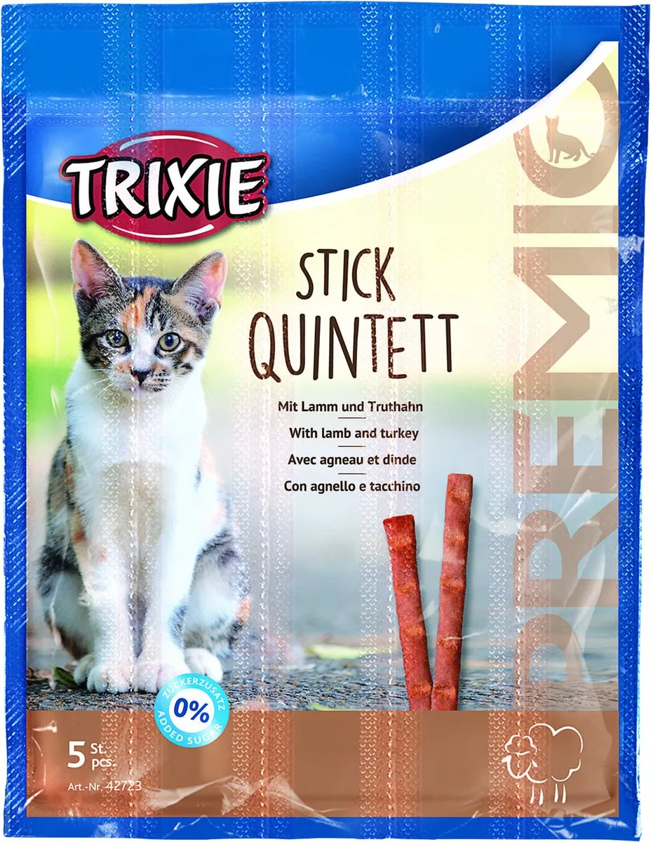 Trixie Premio Stick Quintett Zalm/Forel - 25g