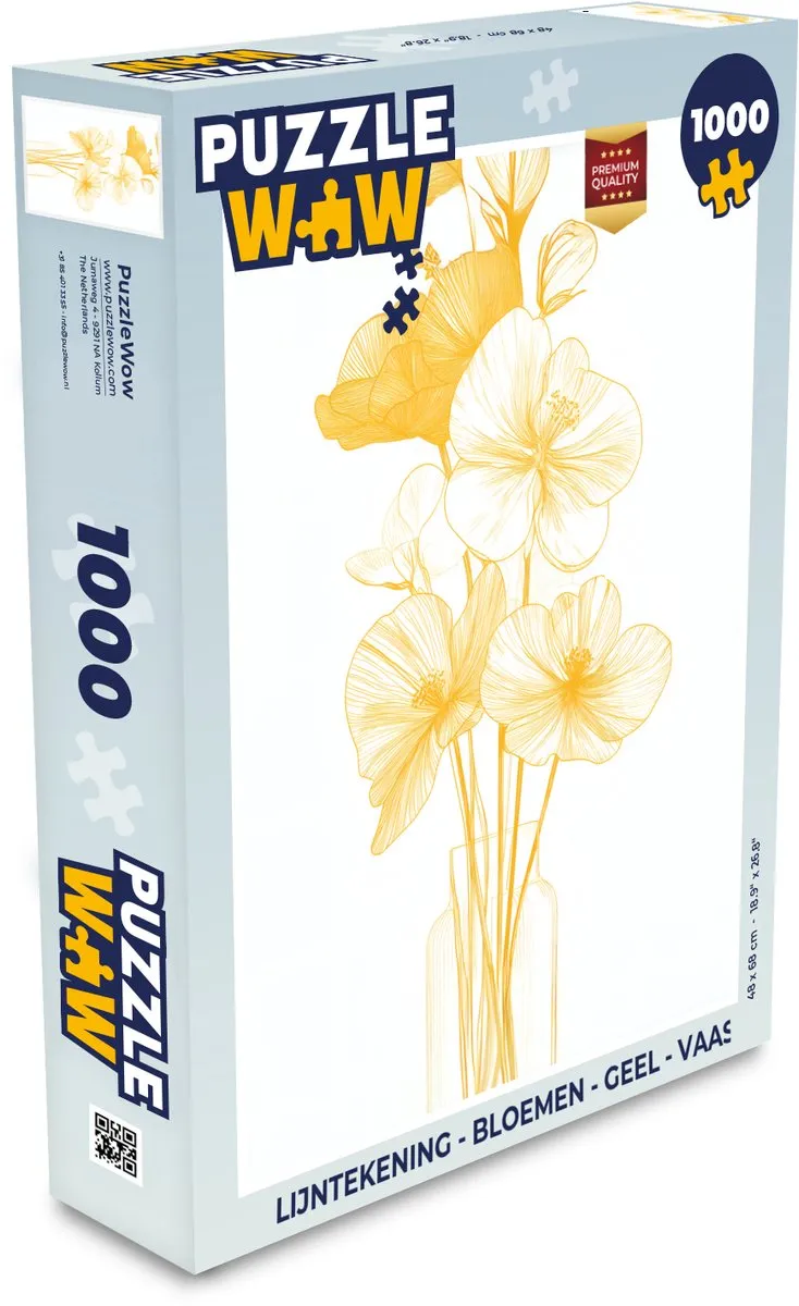 PuzzleWow Bloemen Legpuzzel 1000 Stuks