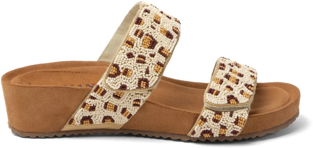 Ellie Dames Slippers Leer Wit