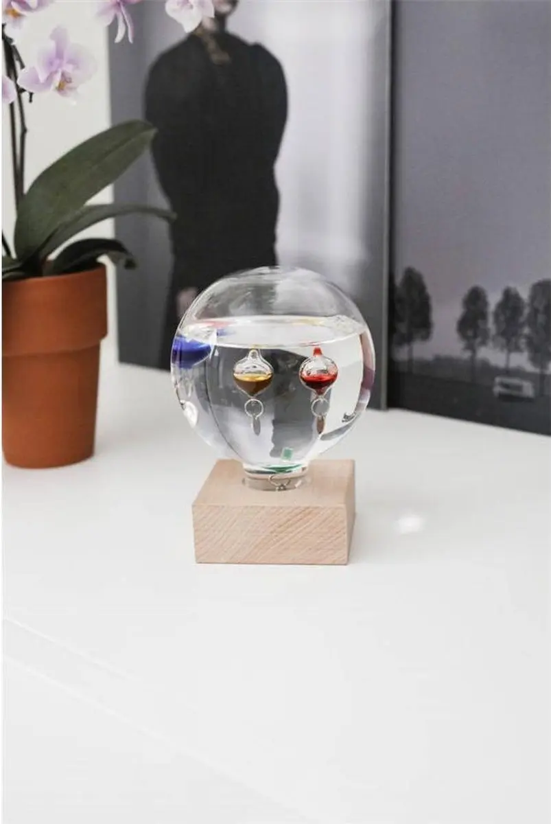 Kikkerland Galileo Thermometer bruin - afbeelding 6 van 6