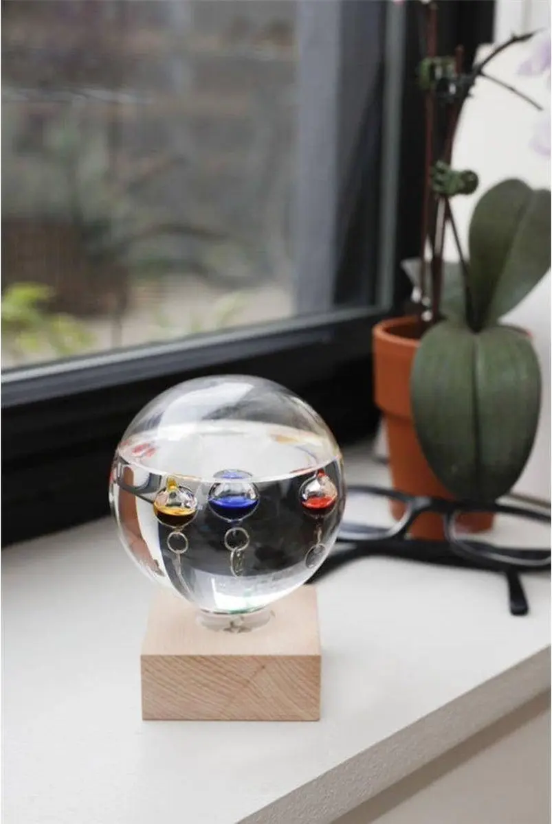 Kikkerland Galileo Thermometer bruin - afbeelding 4 van 6