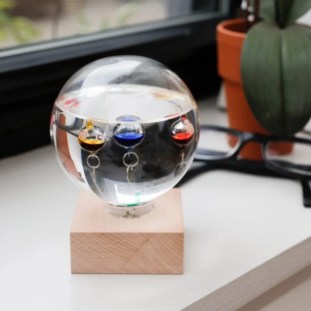 Kikkerland Galileo Thermometer bruin - afbeelding 3 van 6