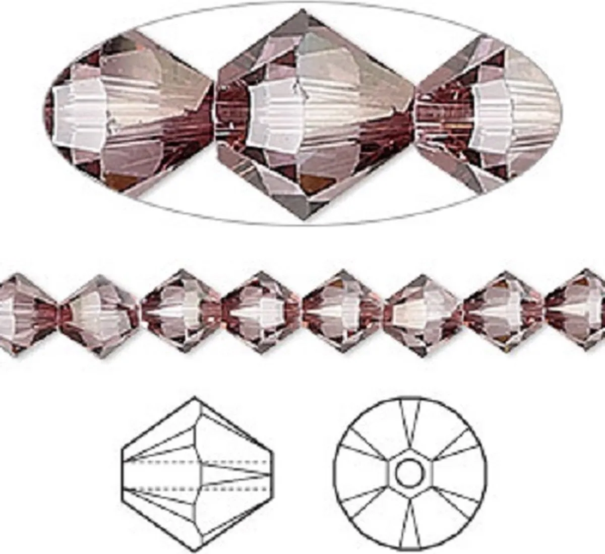 Swarovski Elements Xilion Bicone 5328 6mm
