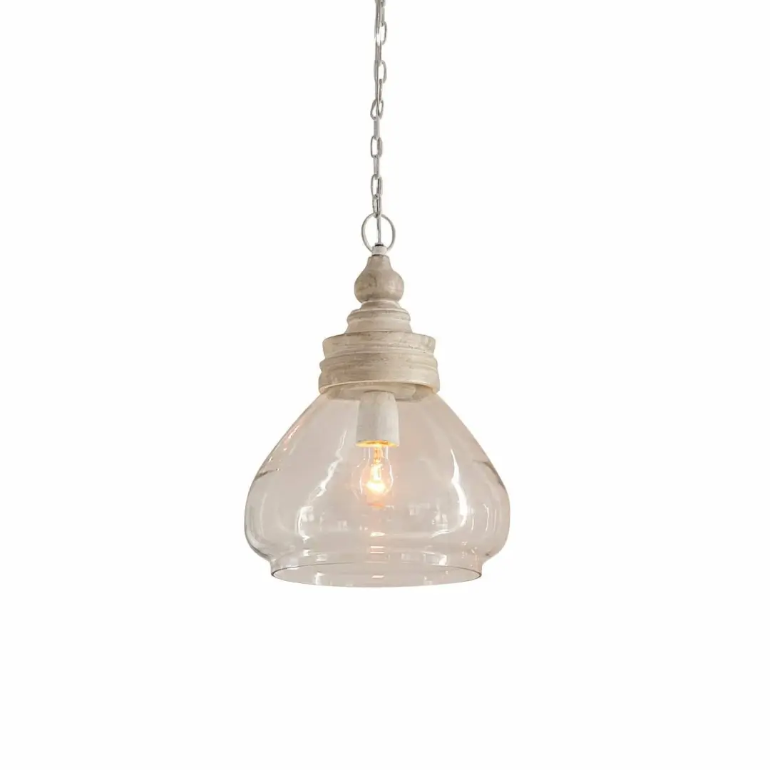 Loberon Hanglamp Pallu bruin/helder - afbeelding 2 van 6