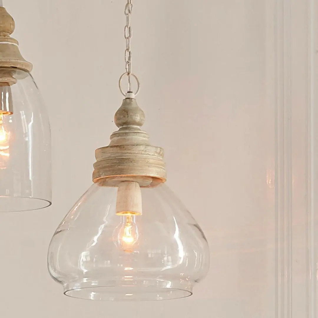 Loberon Hanglamp Pallu bruin/helder - afbeelding 6 van 6