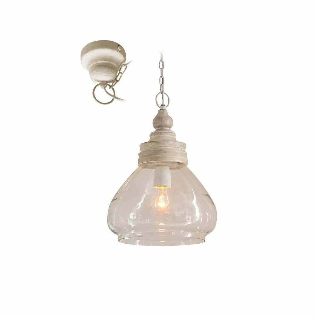 Loberon Hanglamp Pallu bruin/helder
