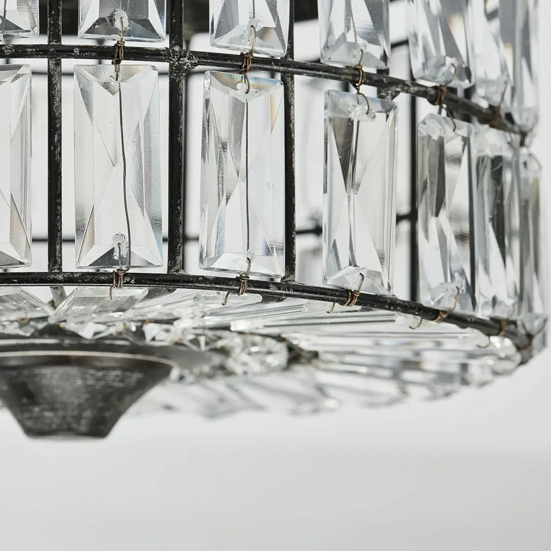 Loberon Hutton Plafondlamp 31cm Antiekgrijs/Helders - afbeelding 4 van 6